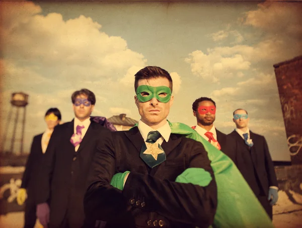 Superhero Businessmen — Stock Photo, Image