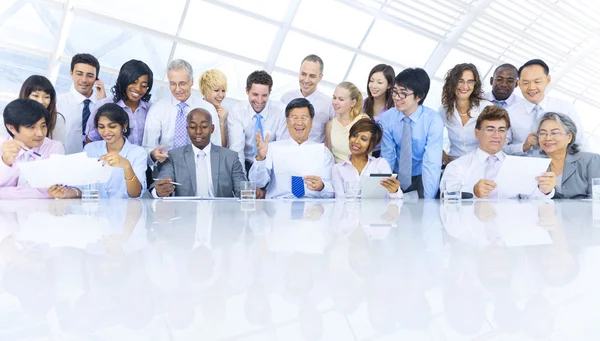 Empresários na reunião — Fotografia de Stock