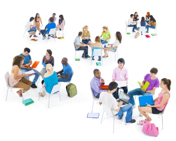 Group of students studying — Stock Photo, Image