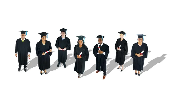 Multi-Ethnic Group of Graduated Student — Stock Photo, Image