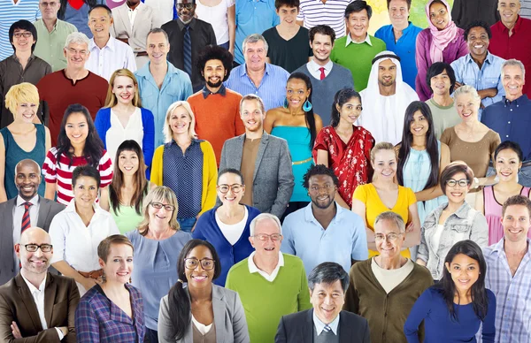 Large group of Multiethnic people — Stock Photo, Image