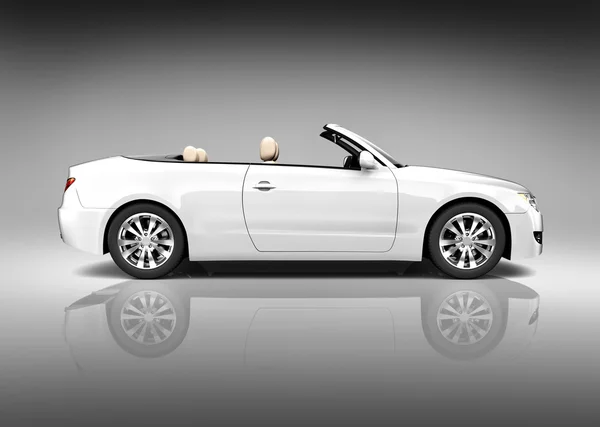 Véhicule convertible blanc — Photo