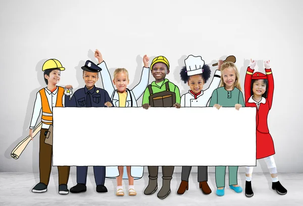 Crianças em Sonhos Job Uniform — Fotografia de Stock