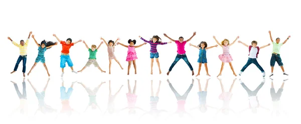 Group of Children Jumping — Stock Photo, Image