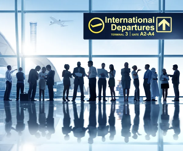 Different People in Airport — Stock Photo, Image