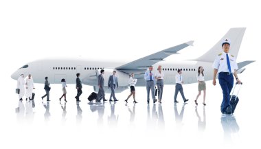 İş adamları ile Airplan