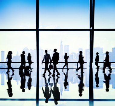 Modern ofisteki iş adamları