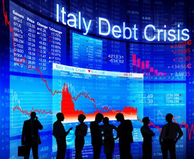 İtalya borç krizi hakkında insanların tartışma