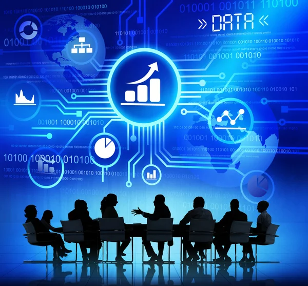 Business People and Data Concepts — Stock Photo, Image