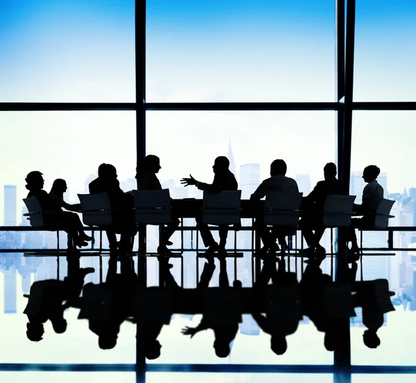 Podnikatelé na setkání — Stock fotografie