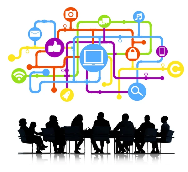 İş adamları ve Sosyal Medya simgeler