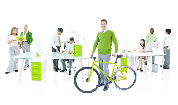 Business people at Green Office — Stock Photo, Image