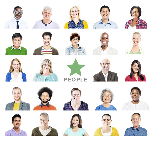 Multiethnic Cheerful People — Stock Photo, Image