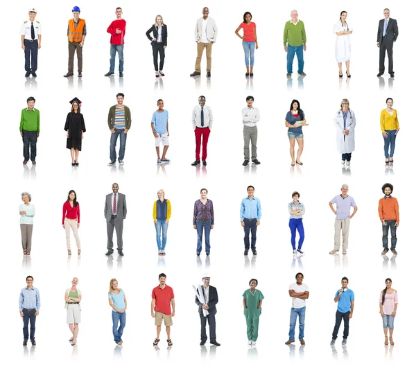 Diverse People with Different Occupations Royalty Free Stock Photos