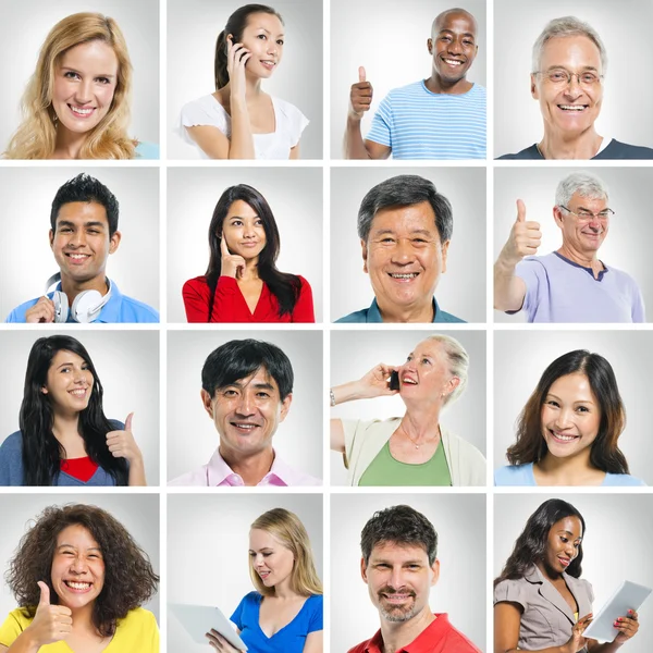 Personas multiétnicas posando — Foto de Stock