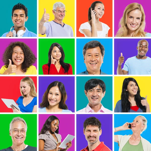 Multi-ethnic people posing — Stock Photo, Image