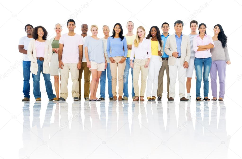 Group of Cheerful Multi Ethnic Diverse People