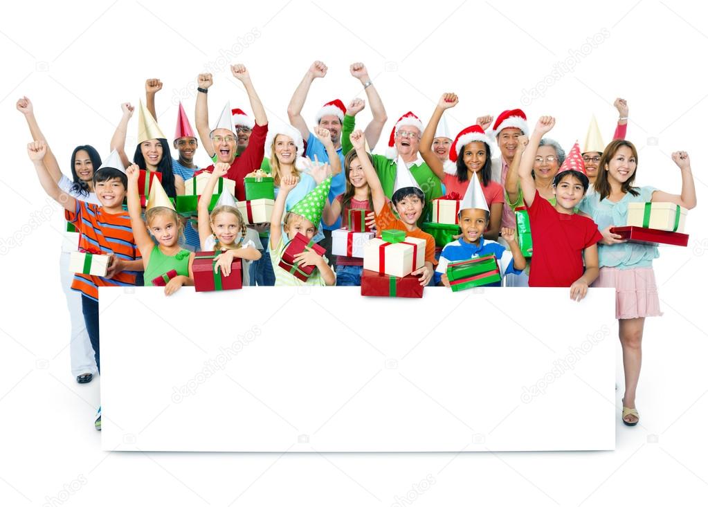 People Celebrating Christmas