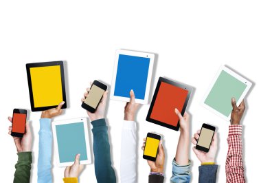 Dijital cihazlar Holding çeşitli eller grup