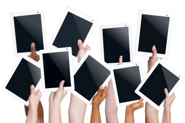 tabletler tutan eller grup