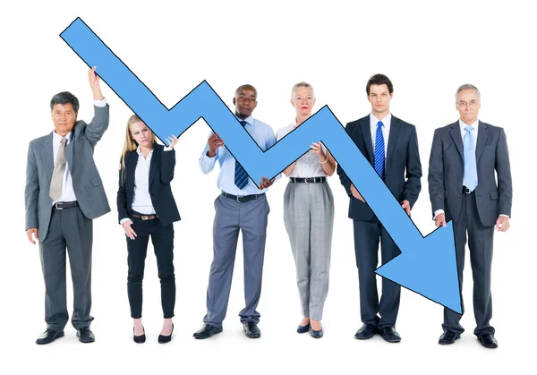 Business People on Economic Crisis — Stock Photo, Image