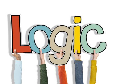 Group of Hands Holding Word Logic clipart