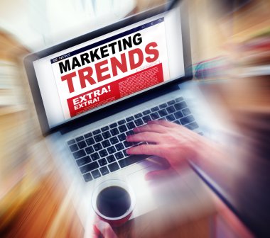 Pazarlama trendleri kavramı ile dizüstü bilgisayar