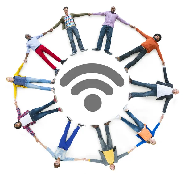 People and Wireless Technology Concep — Stock Photo, Image