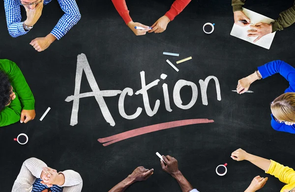 People and Action Concept — Stock Photo, Image