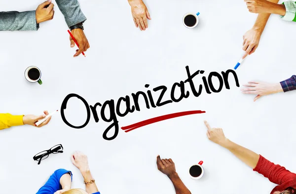 People Discussing About Organization — Stock Photo, Image