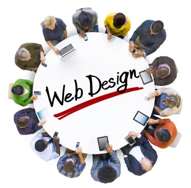 Mektup Web Tasarım etrafında insanlar