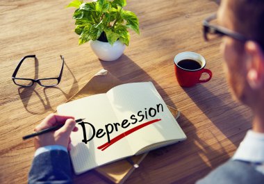 İşadamı yazma Word depresyon