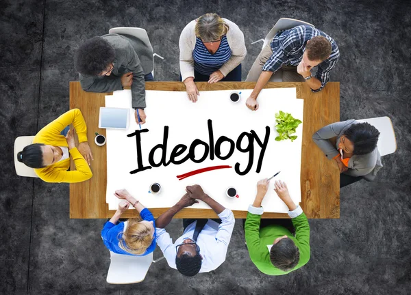 Mensen brainstormen over ideologie Concept — Stockfoto