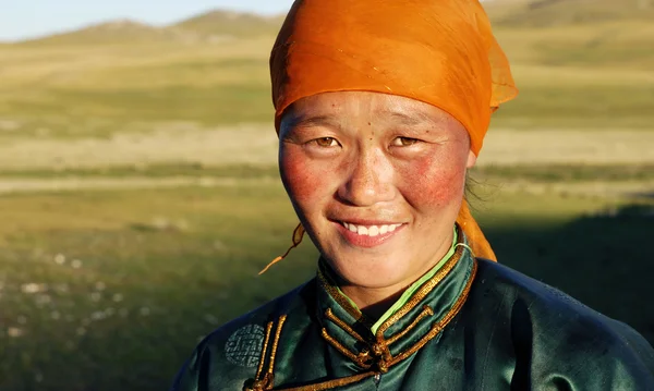 Jovem senhora mongol — Fotografia de Stock