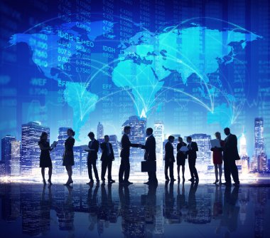 iş insanlar el sallamak