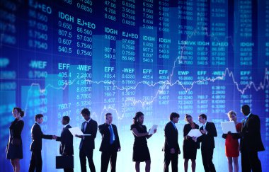 İş adamları ve borsa kavramı