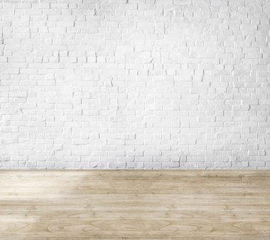 Tuğla duvarına yapılan Oda