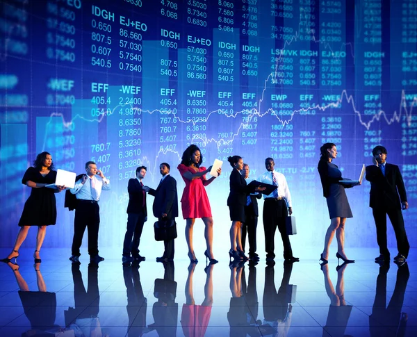 İş adamları ve borsa kavramı