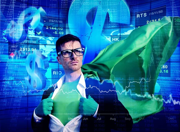 Superhero Businessman — Stock Photo, Image