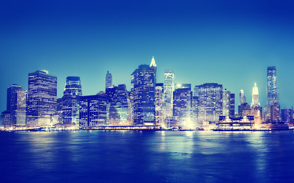 New York City Panorama at Night