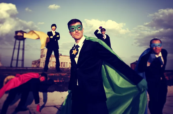 Pessoas de negócios Super-heróis — Fotografia de Stock