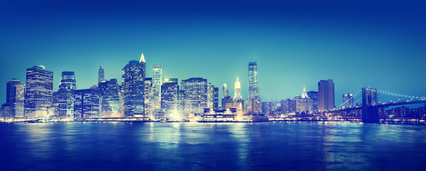 New York City Panorama at Night