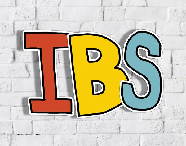 IBS Letter on Brick Wall — Stok Foto