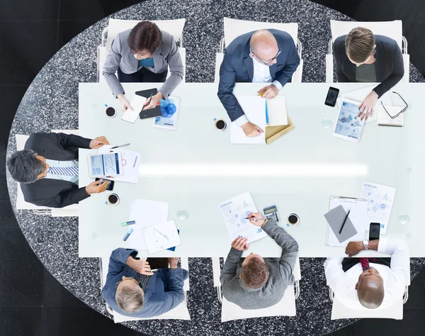 Empresários que têm reunião — Fotografia de Stock