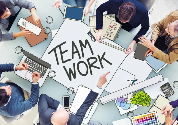 People Meeting with Teamwork Concept — Stock Photo, Image