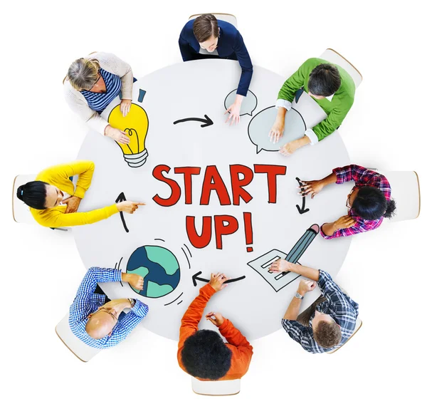 Conceitos de Pessoas e Empresas Startup — Fotografia de Stock