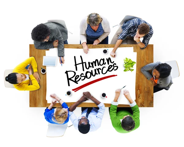 Personas que debaten sobre recursos humanos —  Fotos de Stock