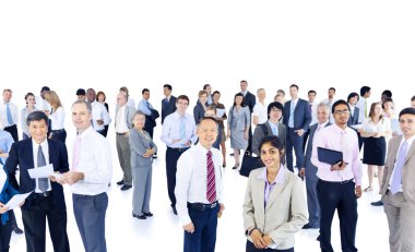 Group of business people clipart