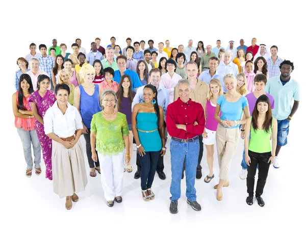 Gran grupo multiétnico de personas —  Fotos de Stock