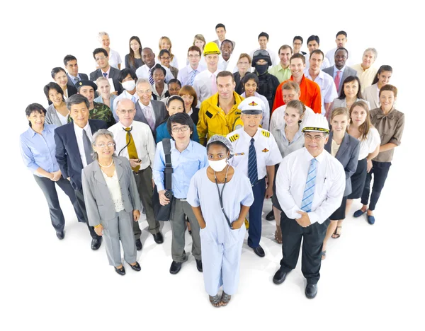 Groep mensen met verschillende bezetting — Stockfoto